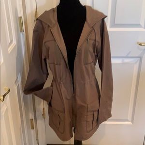 SIMPLY VERA WANG HOODED ZIP JACKET